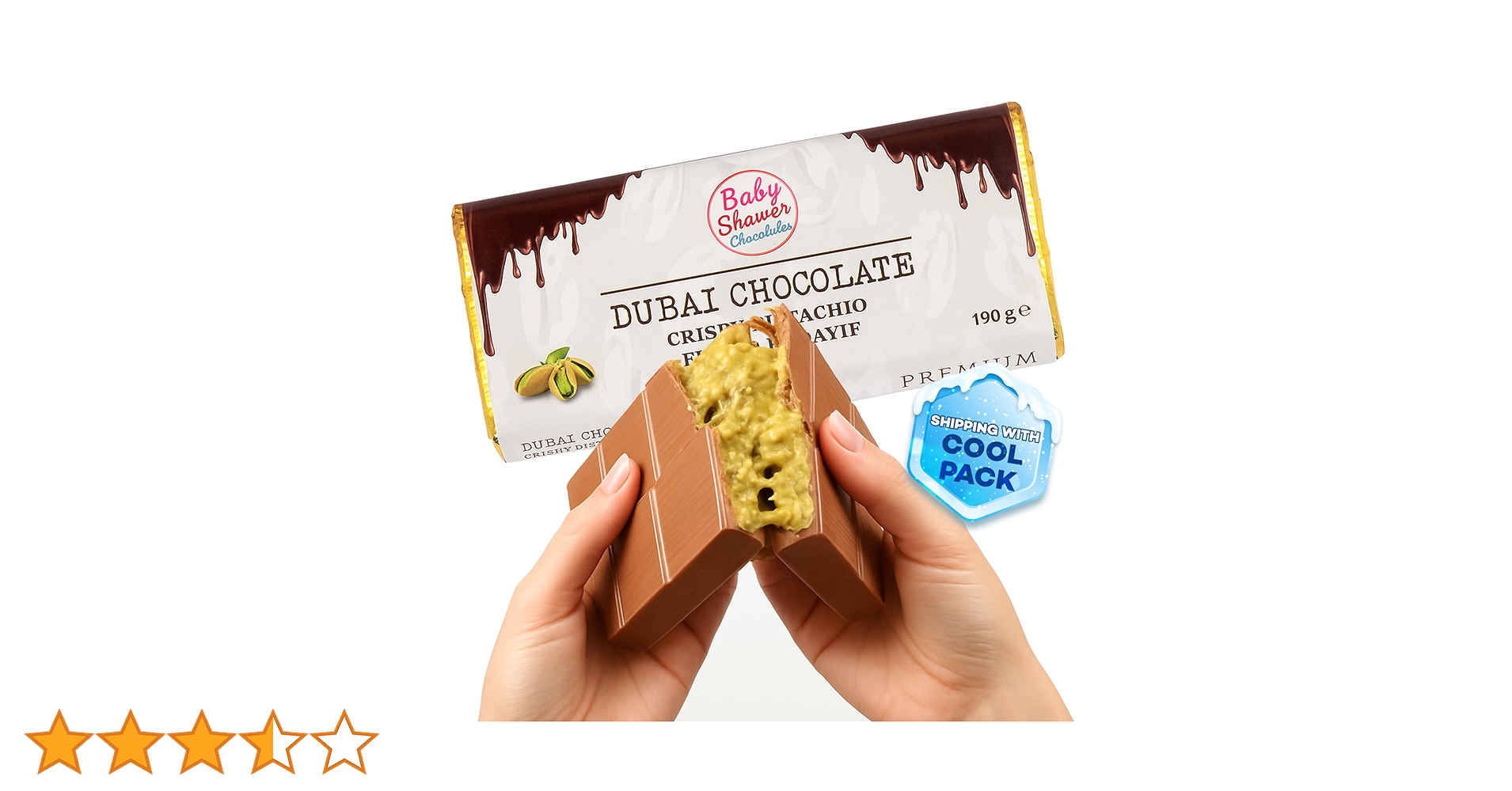 Amazon.co.jp: Dubai Chocolate Pistachio, Dubai Chocolate Bar